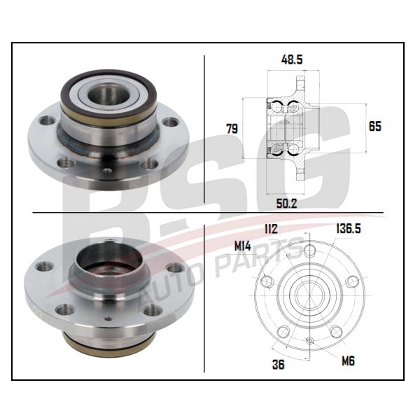 PORYA ARKA RULMANLI 713 6106 20 / VKBA 3644 (32 MM)